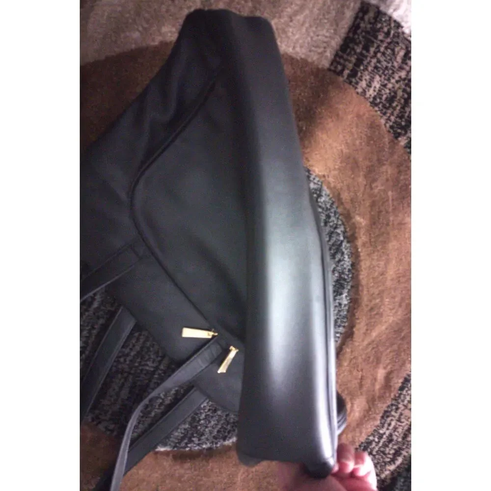 Lord & Taylor Messenger Bag Briefcase Genuine Leather Zip Compartments NWOT - Picture 10 of 11